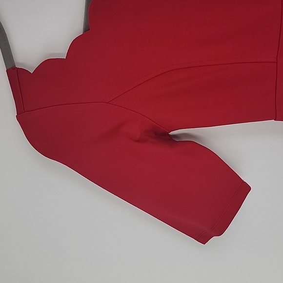 Lulu's tip the scallops red scalloped skater dress size xs - Picture 9 of 15